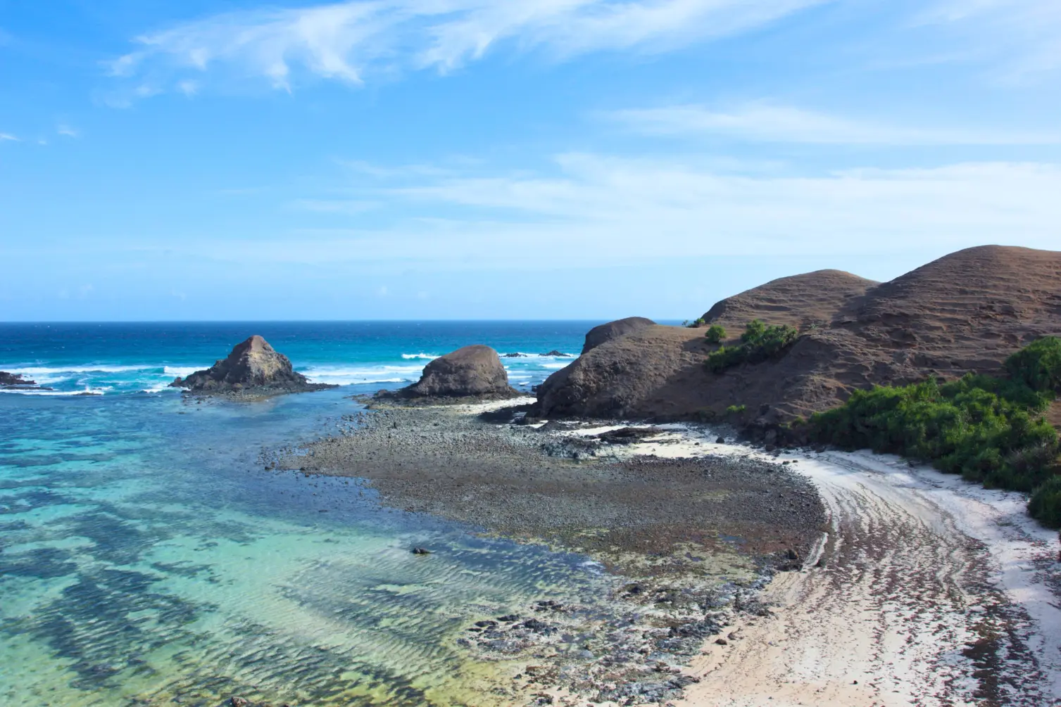 Bukit Seger Mandalika di Lombok, Nusa Tenggara Barat