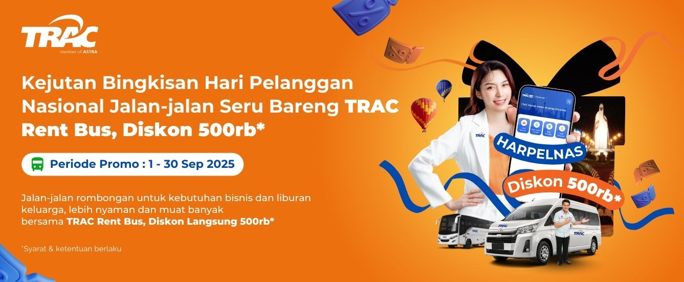 Spesial Harpelnas, Sewa Bus TRAC Diskon Rp500,000
