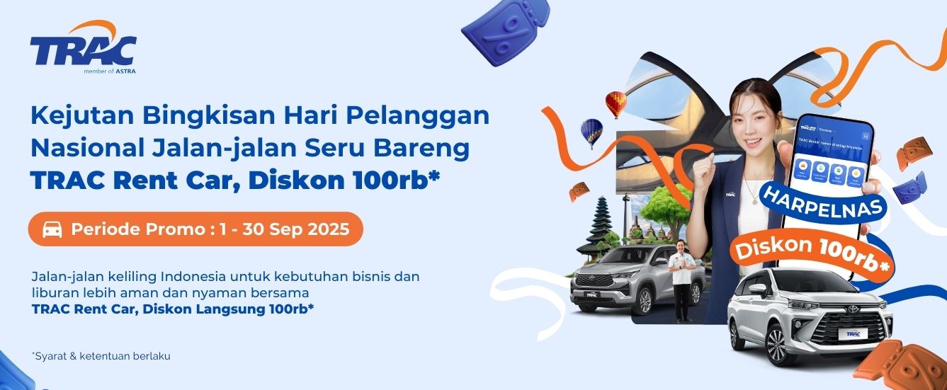 Harpelnas 2025: Rental Mobil TRAC Diskon Rp100,000