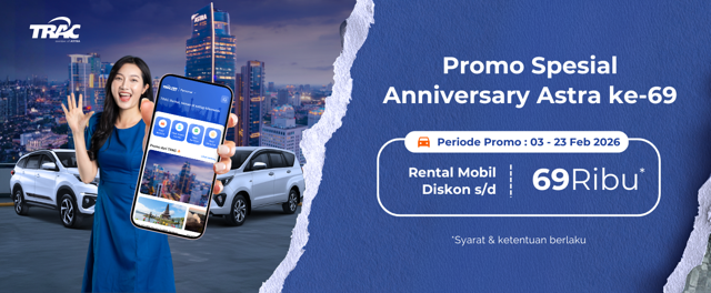 HUT Astra ke-69: Rental Mobil TRAC Diskon Rp69.000