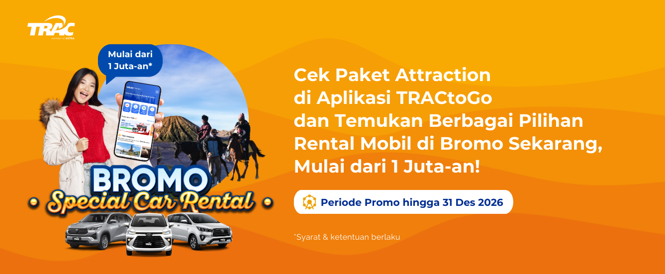 Promo TRACtoGO : Paket Wisata Bromo Mulai Rp 1 Jutaan