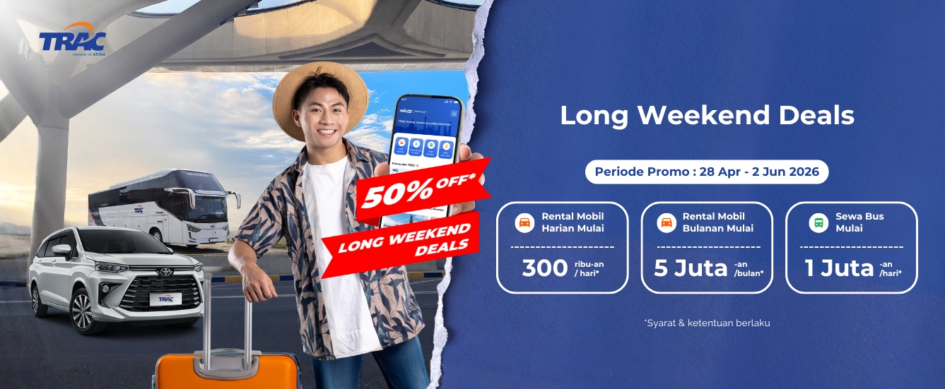 Promo Mei 2026: Diskon hingga 50% Sewa Mobil & Bus untuk Long Weekend & Liburan