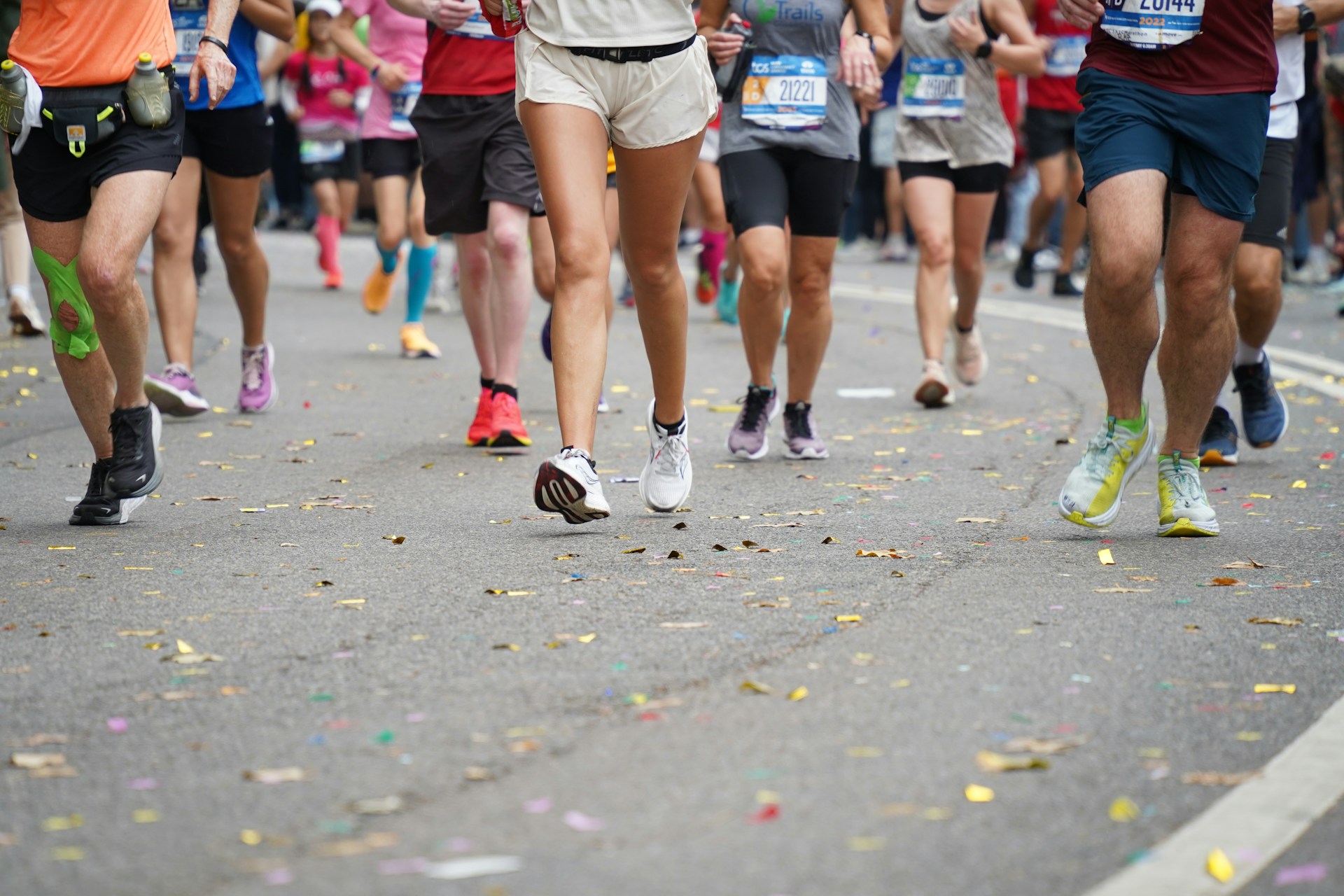 ilustrasi pelari marathon